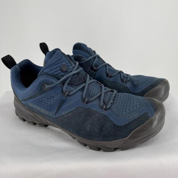 Mammut boots shoes mens 12 blue sapuen low gtx men outdoor hiking trail camping - Picture 3 of 9
